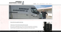 Desktop Screenshot of kaersholmdiamantboring.dk