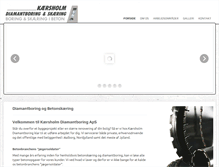 Tablet Screenshot of kaersholmdiamantboring.dk